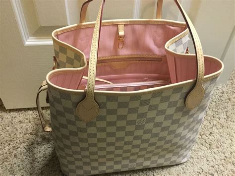 lv damier azur rose ballerine neverfull|louis vuitton damier canvas.